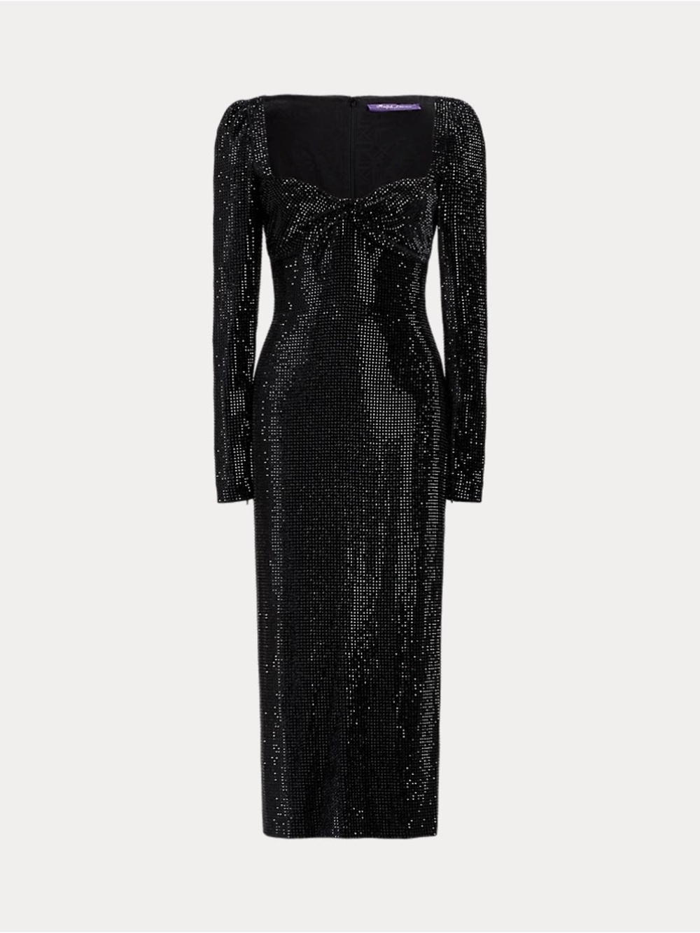 Ralph Lauren Hildi Black Embellished gown Cocktail dressCollection PurpleLabel 8